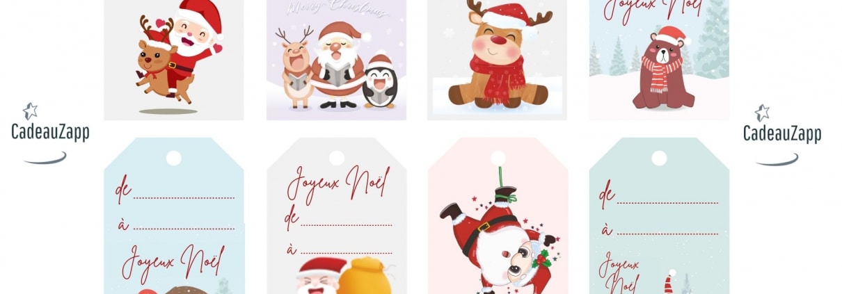 Pack 1- Etiquette Noel Enfant