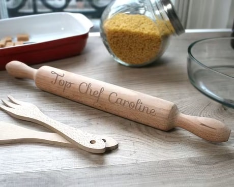 rouleau patisserie gravé