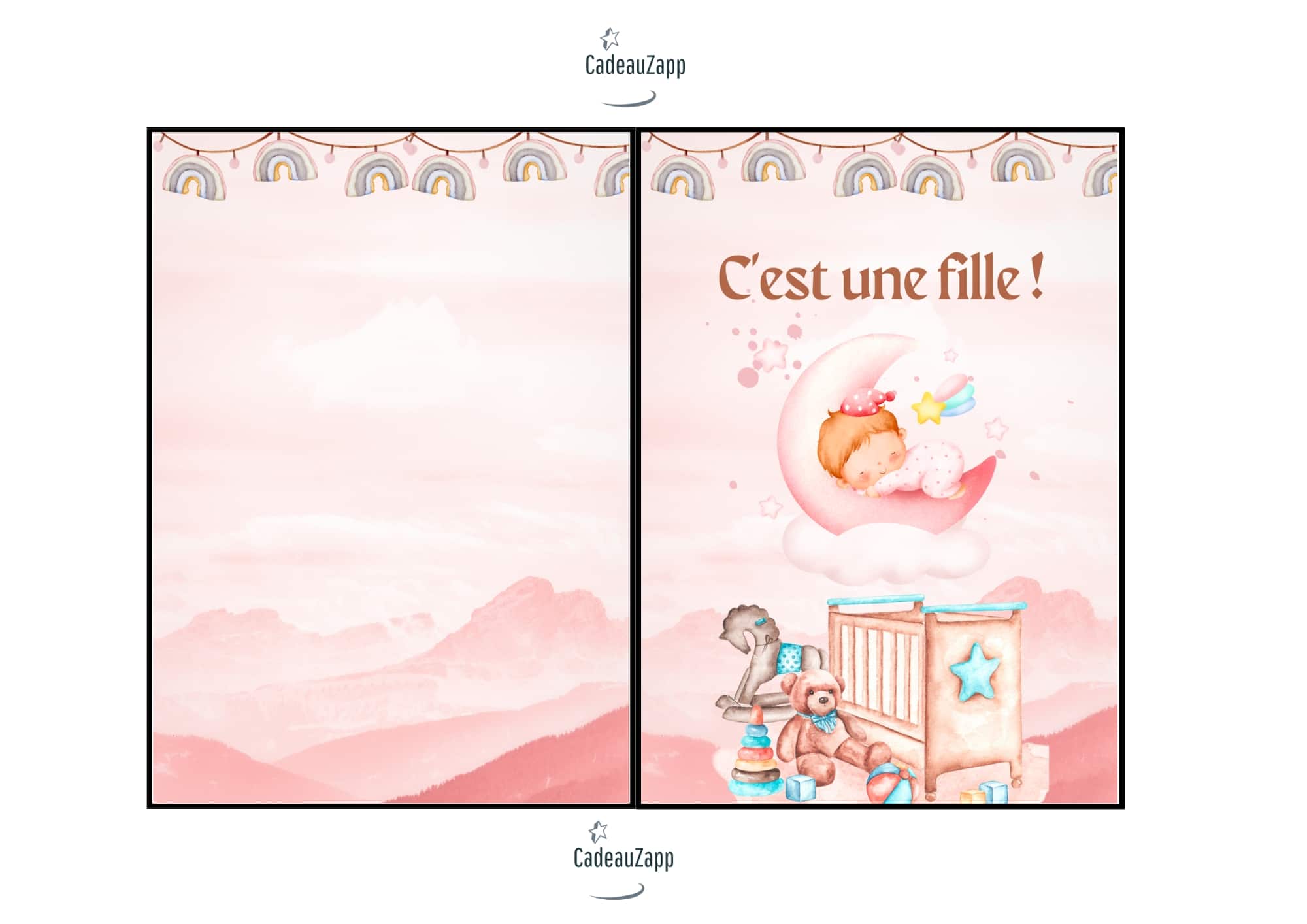 Carte Naissance Fille
