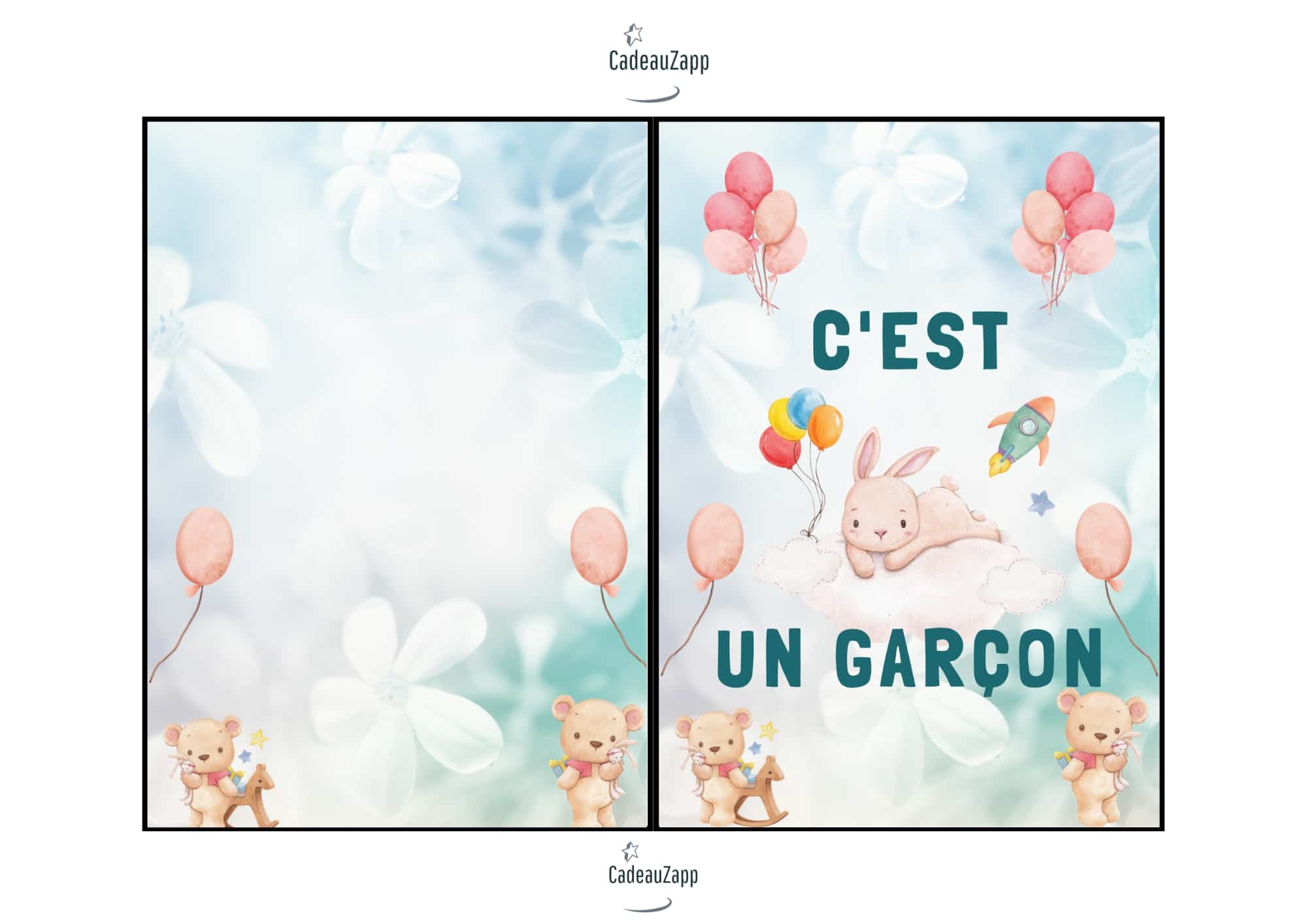 Carte Naissance Garcon