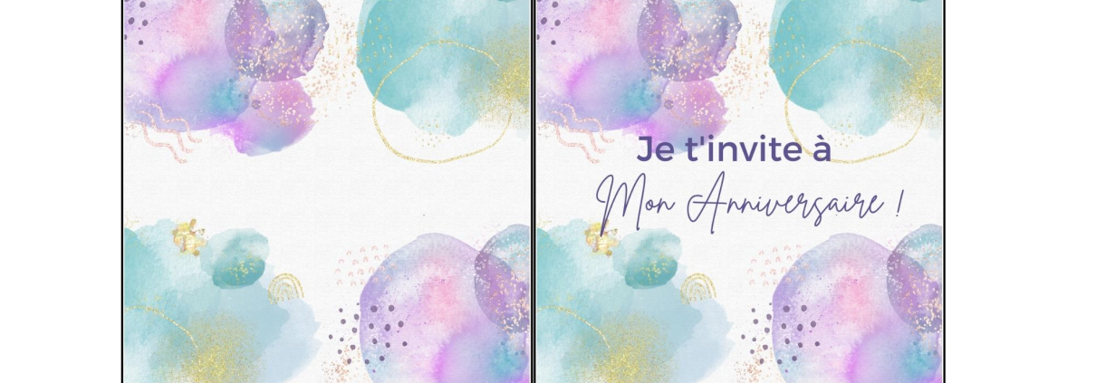Pack 3 - Invitation Anniversaire Adulte