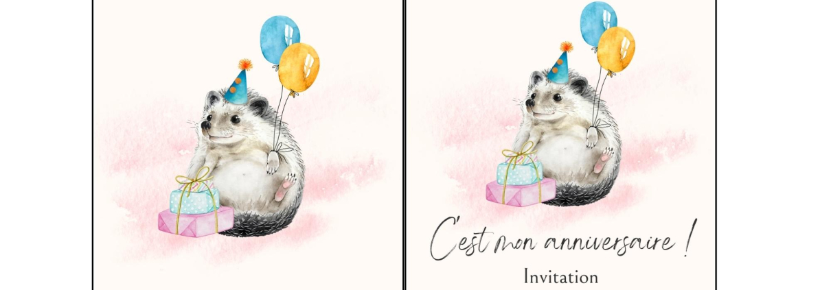 Pack 3 - Invitation Anniversaire Fille