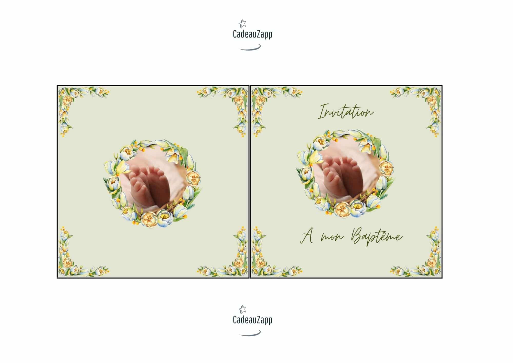 Carte De Remerciement Pour Invitation Baptême Gratuite