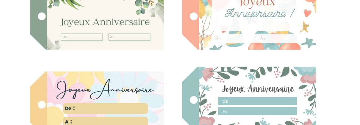 Pack1 - Etiquette Anniv Adulte
