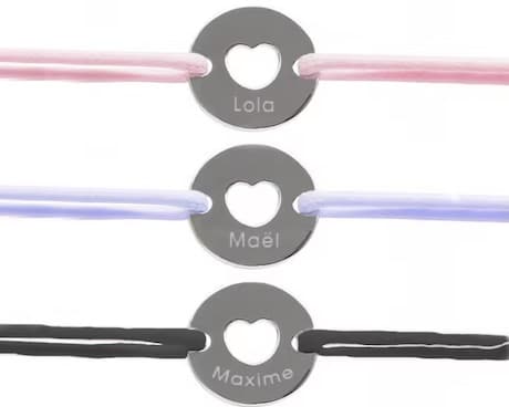 bracelet jeton personnalisable