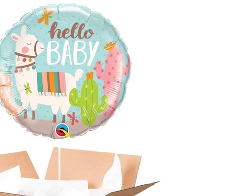 box ballon hello baby