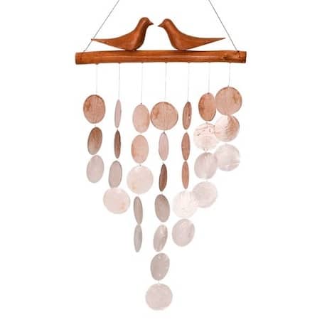 carillon oiseaux bois et nacre