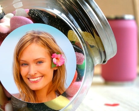 bonbonnière avec photo