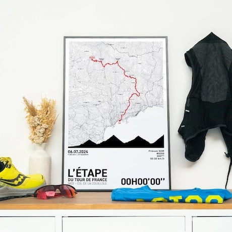 affiche cyclisme personnalisée tour de france