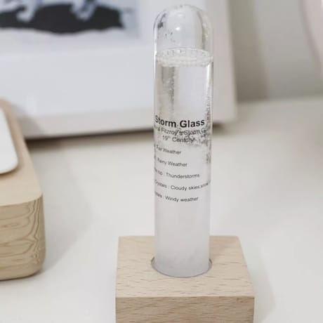 barometre storm glass en verre