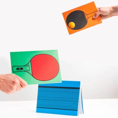 carnets pour joeur au ping pong au travail