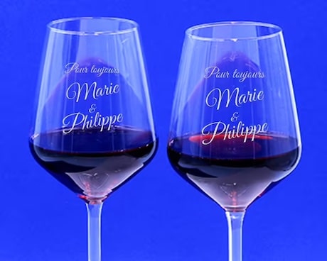 du de verres à vin personnalisable