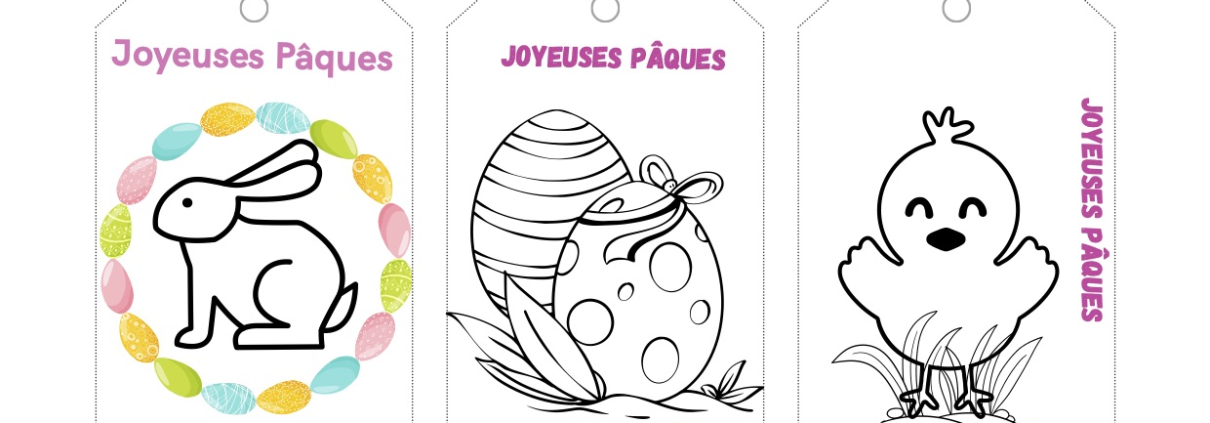 etiquettes paques à personaliser