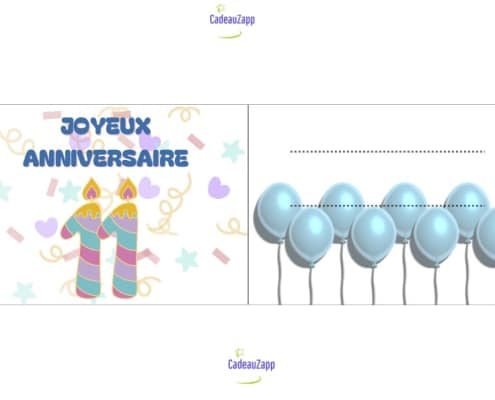 carte anniversaire garcon 11 ans