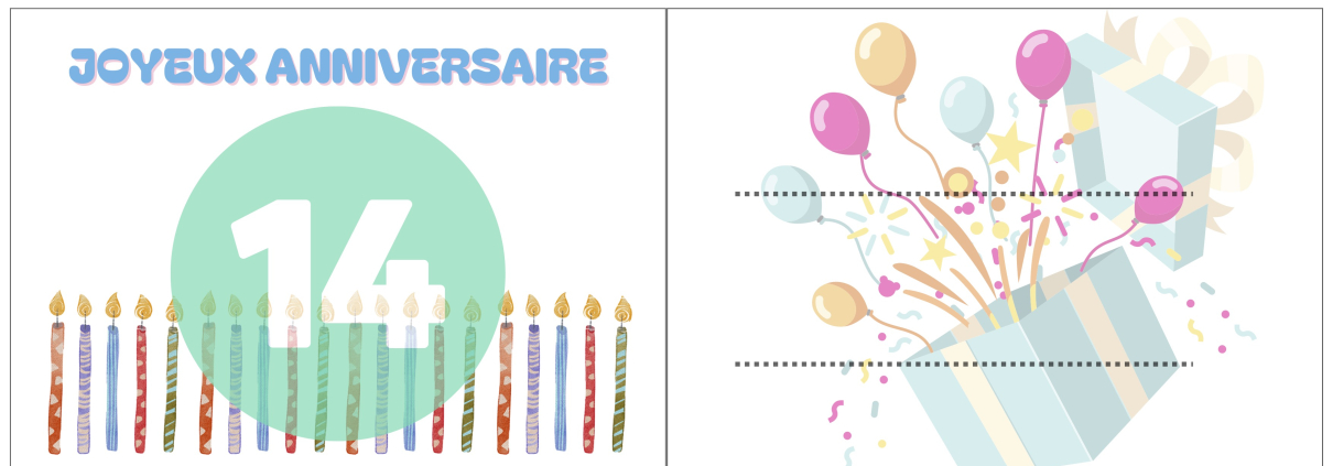 carte anniversaire garcon 14 ans