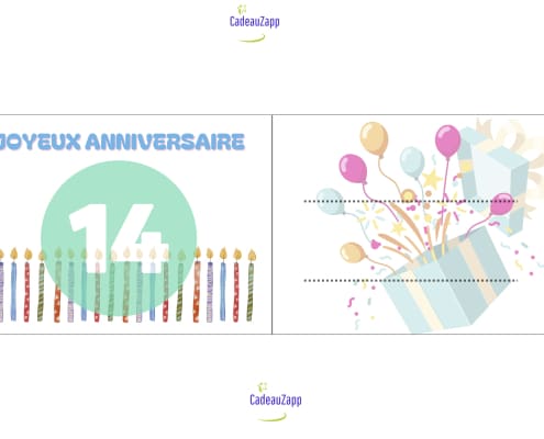 carte anniversaire garcon 14 ans