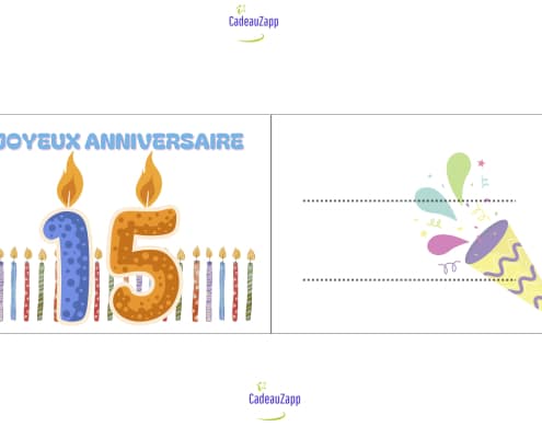 carte anniversaire garcon 15 ans