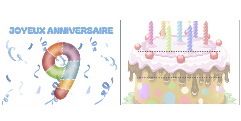 carte anniversaire garcon 9 ans