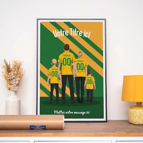 affiche famille foot
