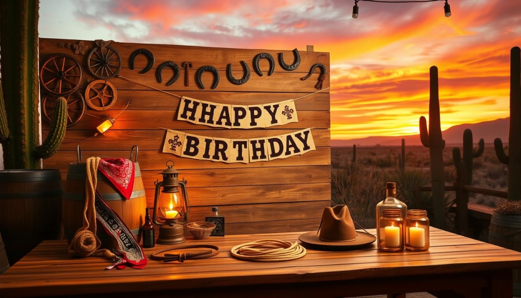 décoration western pour anniversaire