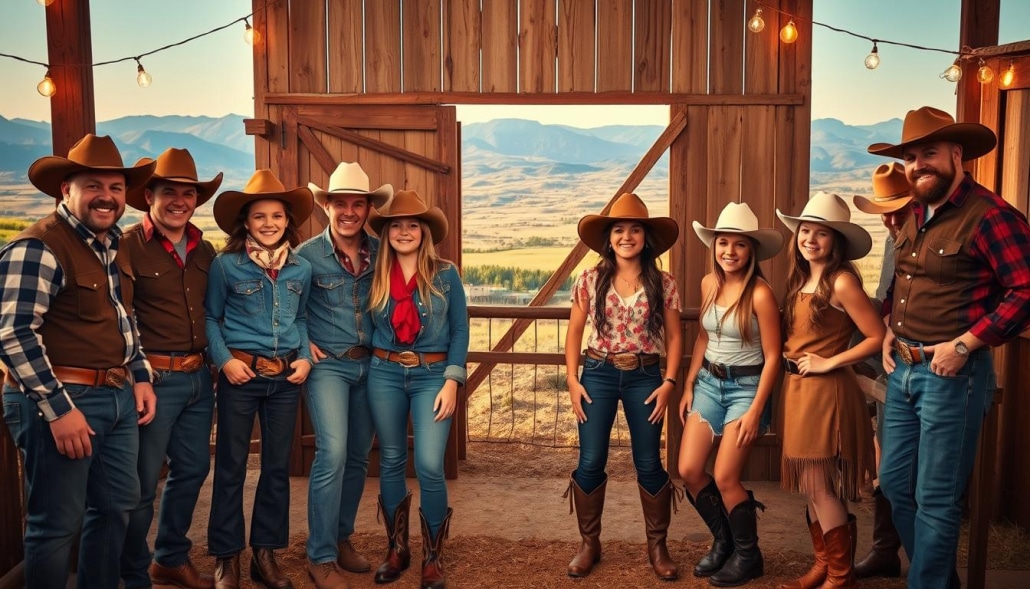 tenues cow-boy pour anniversaire